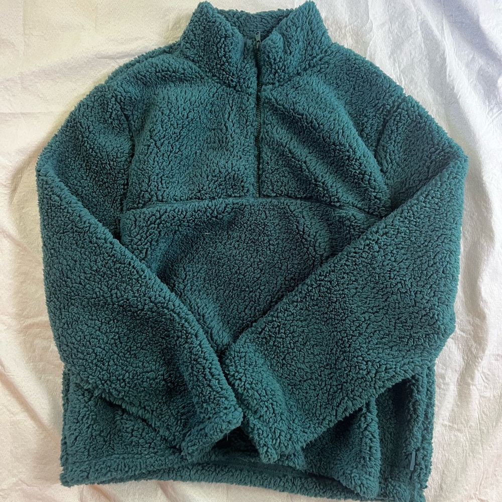 Gilly Hicks Plush Teal Jacket